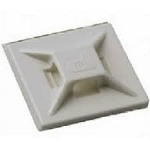 .50" Natural Adhesive Cable Tie Mounts 100/Bag Part # CM50-9C