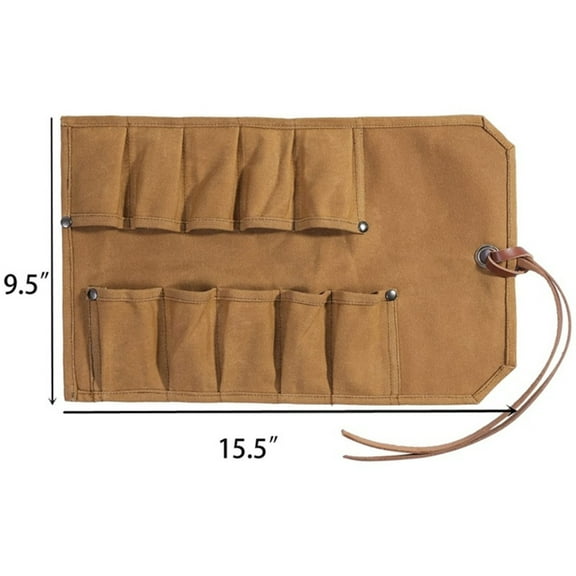 Canvas Folding Tools Roll Up Bag Tool Pouch for Engraver Carving Knife Storage