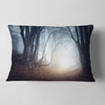 thumbnail image 2 of Designart Magical Trees in Mysterious Forest - Modern Forest Throw Pillow - 12x20, 2 of 5