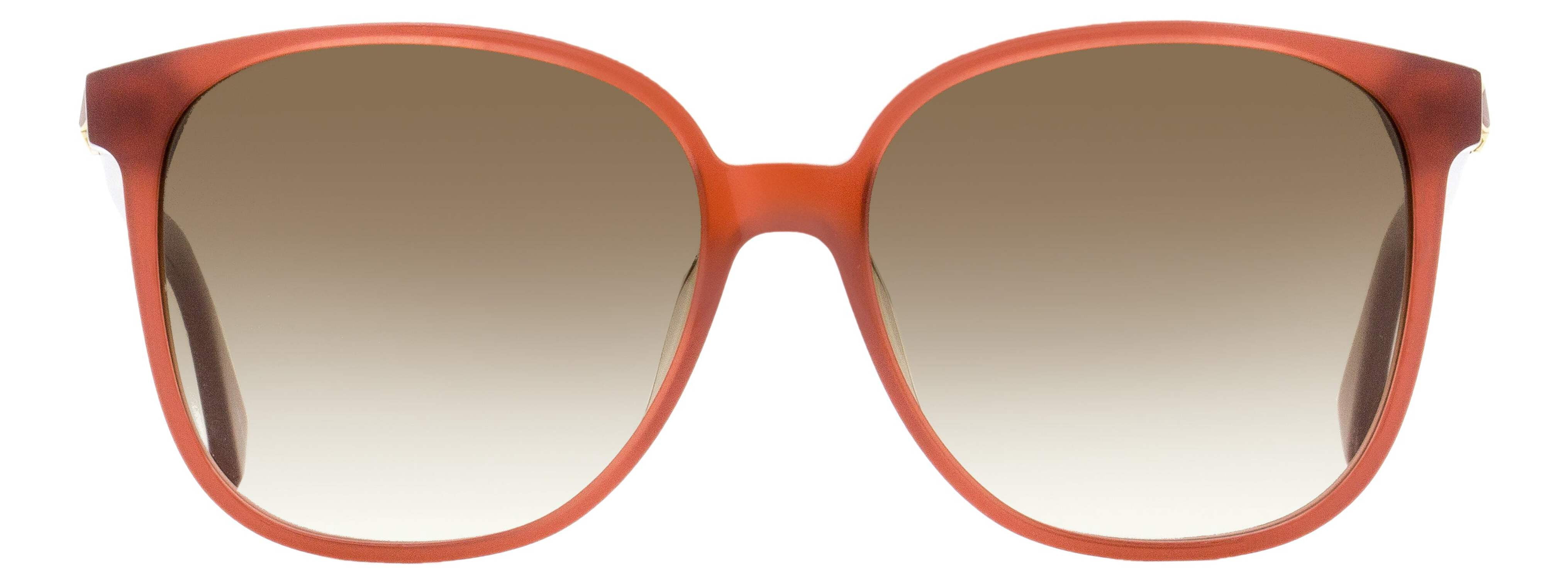 Kate Spade New York Women's Alianna/G/S Square Sunglasses, Orange/Brown Gradient, 56mm, 16mm
