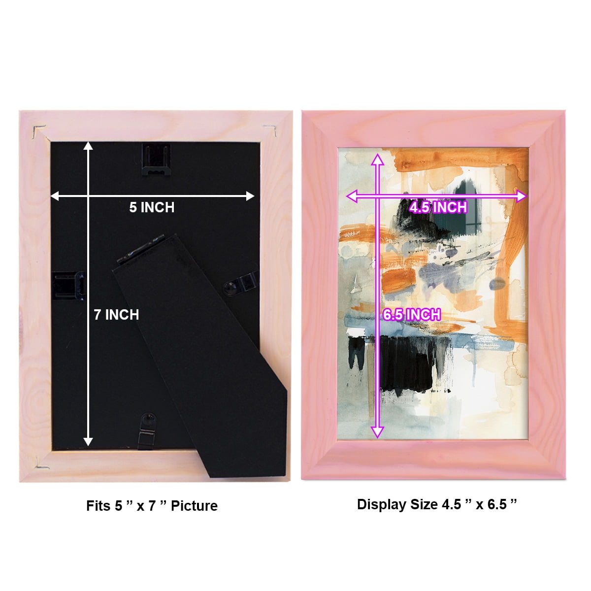 Seria II - Framed Print w/glass - Sunset Pink