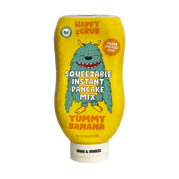Happy Grub Squeezable Instant Pancake Mix, Just Add Water Shake