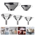 thumbnail image 3 of Funnels for Transferring Jam, Spice Powder Funnels, Mini Funnels, Kitchen Accessories, Small Funnels5Pcs Small Funnels for Filling Bottles Containers Liquid Practical Small Funnels, 3 of 8