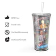 thumbnail image 3 of Set de vasos con pajita Zak Designs Vin Scully, 600 ml, Dodger Baseball, 3 of 7