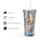 thumbnail image 3 of Set de vasos con pajita Zak Designs Vin Scully, 600 ml, Dodger Baseball, 3 of 7