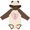 Natural & Brown w Ears, variant on Inktastic Breast Cancer Awareness Heart Words Boys or Girls Long Sleeve Baby Bodysuit