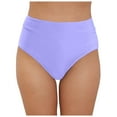 thumbnail image 3 of kamemir Swim Skirts for Women Bathing Suit for Women,Women Swimsuit Shorts Tankini Swim Briefs Plus Size Bottom Boardshort Swim Short(Purple,S), 3 of 6