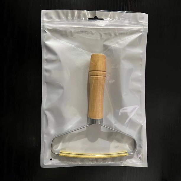 Raspador Mango de madera Quitapelos Ropa Quitapelos Abrigo Manual Cobre puro Afeitado doméstico Tweed Artefacto de eliminación de vello