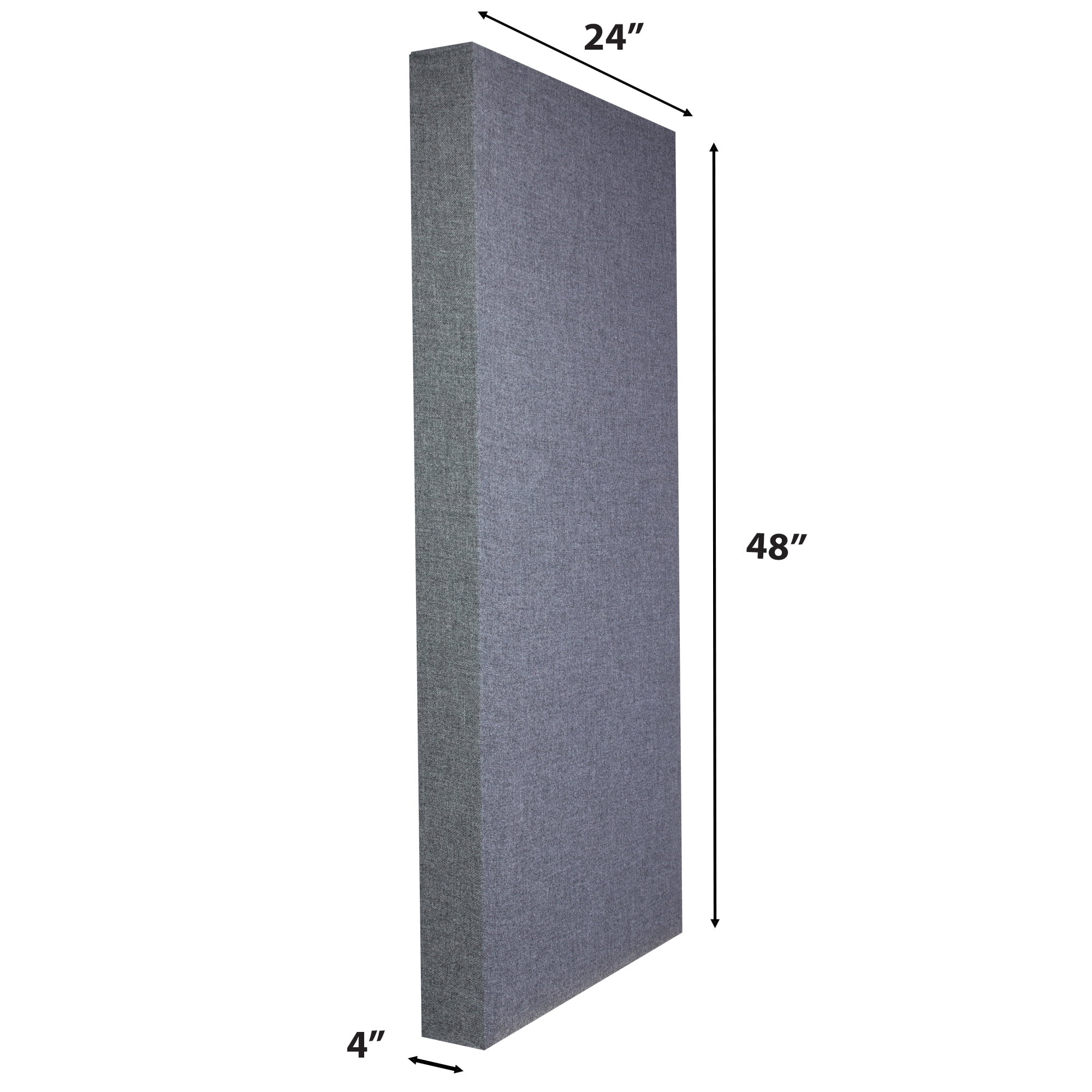 ATS Acoustics Bass Trap Full Range Sound Absorbing Echo Reducing Studio Acoustic Wall Panel 24" x 48" x 4" (Charcoal)