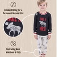 thumbnail image 5 of LazyOne Warm Long-Sleeve PJ Sets for Girls and Boys, Take a Hike, Funny Animal Kids' Pajama Sets, 5 of 7