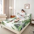 thumbnail image 4 of Castle Fairy Female Men Mallard Duck Queen Sheet Sets,Watercolor Animal Bed Set, 4 of 7