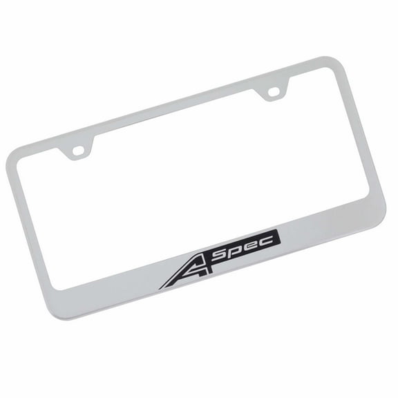 Acura A-Spec Laser Etched License Plate Frame (Chrome)