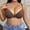 Brown, variant on Daiosportswear Push Up Bra Padded Add Cup Smooth T-Shirt Bras Demi Plunge Underwire Support Comfort Bralette Brown 90D(90D)