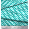 thumbnail image 2 of Soimoi Georgette Viscose Fabric Diamond Block Printed Fabric 1 Yard 42 Inch Wide, 2 of 2