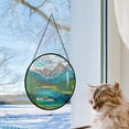 thumbnail image 5 of Mount Rainer Stained Glass Suncatcher - Multiple Designs & Sizes for Window Hanging, Perfect Home Decorr or Wall Decorr Gift for Nature Lovers, Friends, and Loved Ones, Stained, 5 of 6