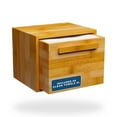 thumbnail image 1 of Caja de bambú con cajón y toallas XL, toalla facial, toallitas de maquillaje, 1 of 9