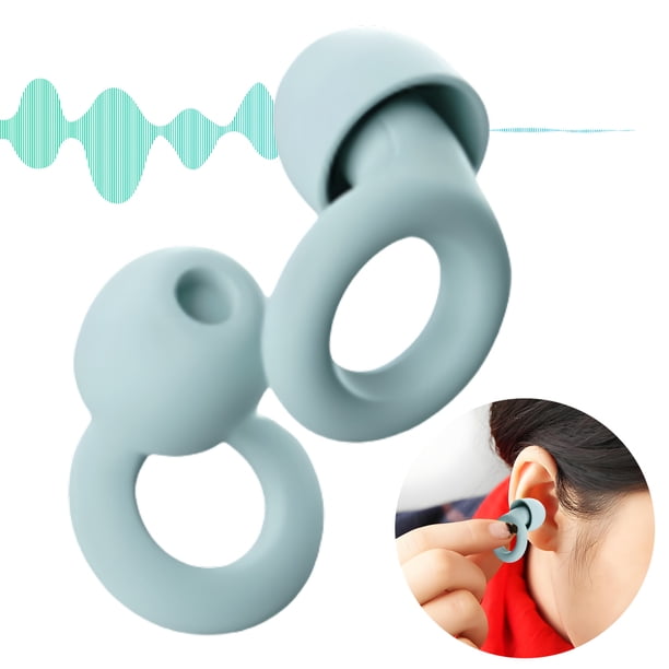 Protección Aislamiento Acústico Tapones para Los Oídos Reutilizables Impermeables () Rojo Verde