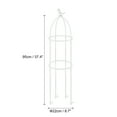 thumbnail image 2 of Unique Bargains Plastic Plant Support Cage Bird Shape Climbing Trellis White, 2 of 5