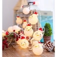 thumbnail image 2 of Cadena de luces navideñas jinwen muñeco de nieve grande 300cm 20 bombillas, 2 of 8