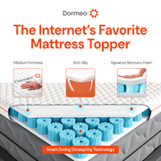 Dormeo Premium Mattress Topper Twin XL Bed Cooling Mattress Pad with Octaspring Technology