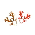 thumbnail image 3 of Sharprepublic 2Pcs Reindeer Antlers Headband Christmas Headwear for Beach Halloween Photos, 3 of 8