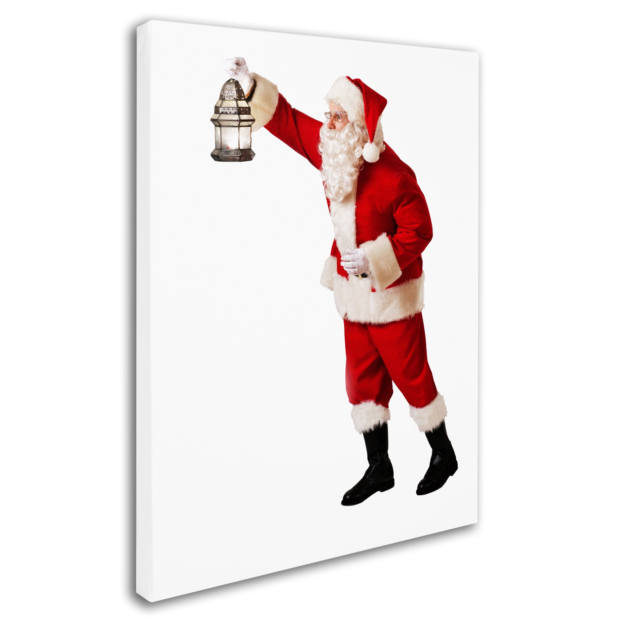 Trademark Fine Art 'Santa-lantern-11096' Canvas Art by Ed Wheeler