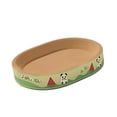 thumbnail image 1 of Runquan Cat Scratcher Bed Exercise Grinding Claw Rest Playing Corrugated Scratch Pad Oval XL, 1 of 8