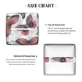 thumbnail image 5 of Picia Vintage Butterflies Pattern Tissue Box Cover,PVC Leather Square Holder,Tissue Box Holder with Magnetic Bottom,Facial Paper Organizer Dispenser-5.2"X5.2"X5.2", 5 of 8