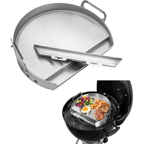 Stainless steel grill for er charcoal grill, flat grill with