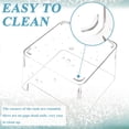 thumbnail image 5 of 2 Pack Hermit Crab Water Tank, Hermit Crab Cage Accessories with Climbing Ramp Hermit Crab Aquarium Salt Water Pool for Small or Medium Hermit Crab Habitat Home – Transparent (Large), 5 of 7