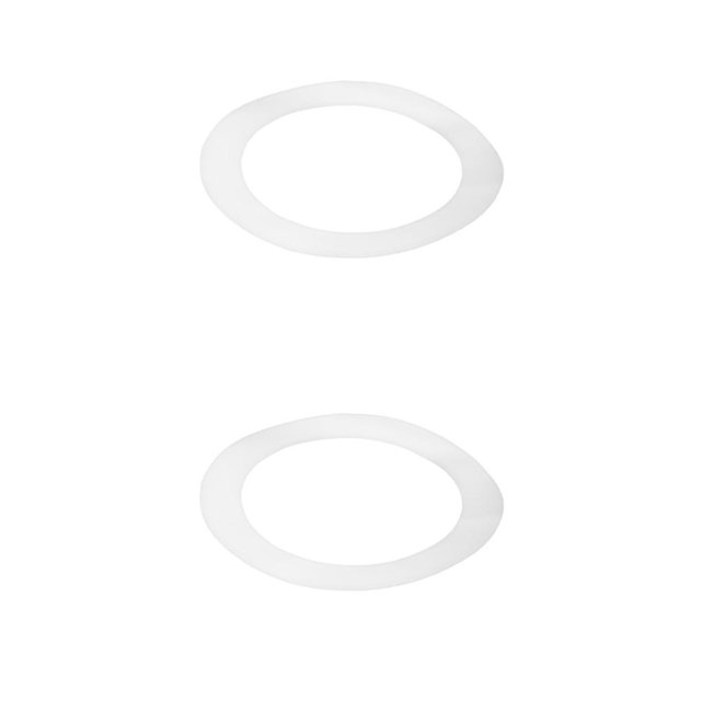Becaristey 1 Piece Port Hole Protector Pads Easy Drum to Use Bass Rings Drum Non Slip White Inner diameter 13.5cm 2Set