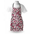 thumbnail image 3 of Pink and Grey Apron Bubbles Circle Dots Retro Style Abstract Round Grungy Nostalgic Image, Unisex Kitchen Bib Apron with Adjustable Neck for Cooking Baking Gardening, Grey Pink Black, by Ambesonne, 3 of 3