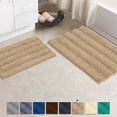 thumbnail image 1 of Alfombras de baño Fuzzy Chenille antideslizantes, alfombras de baño, alfombras de baño a rayas extrasuaves y absorbentes para interior/cocina. LuxUrux  tapetes para baño, 1 of 1