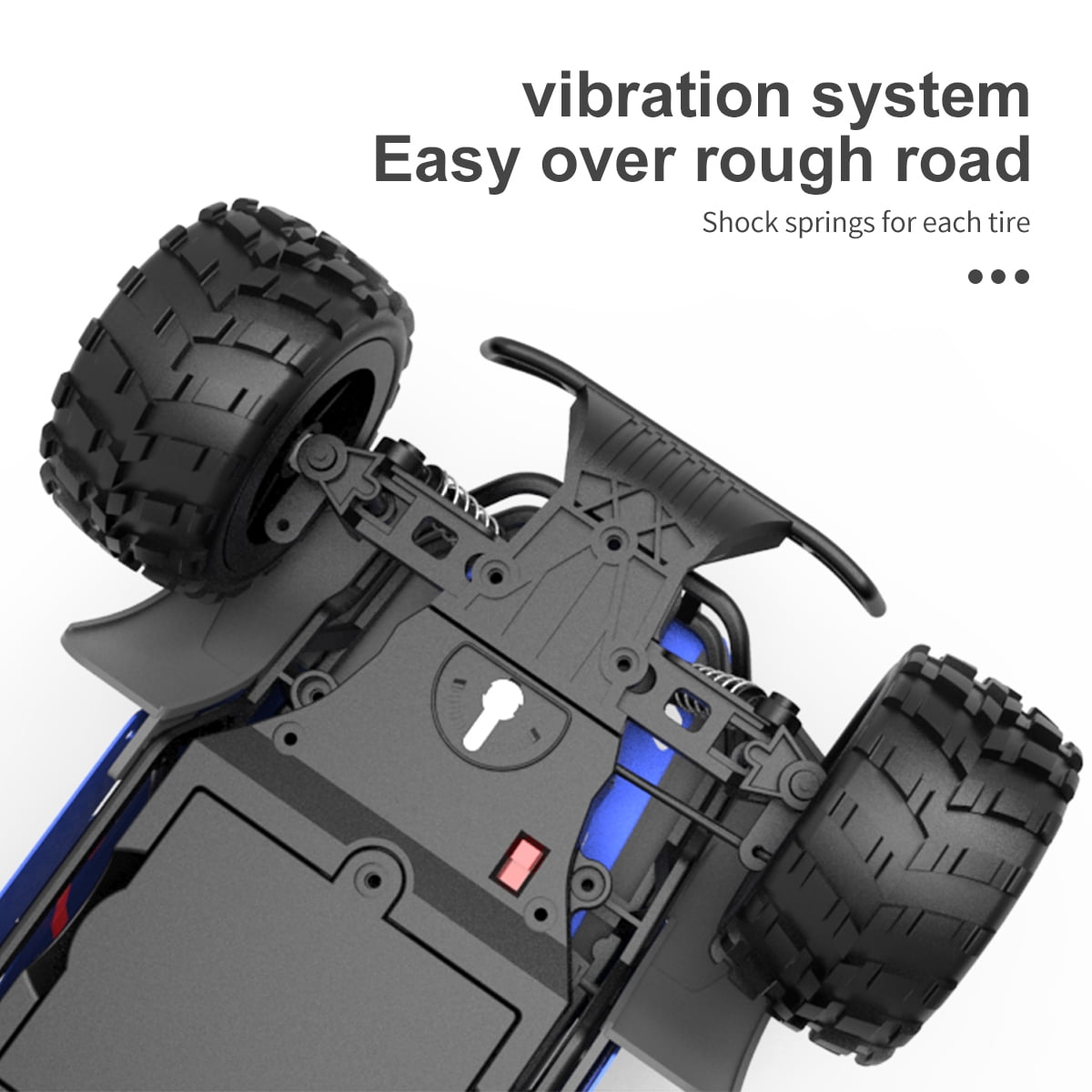 Alloy high-speed remote control off-road vehicle, with a strong alloy body and all terrain driving experience