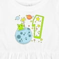 thumbnail image 4 of Inktastic Cute First Birthday Alien in Space Girls Baby Dress, 4 of 5