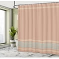 thumbnail image 4 of Ambesonne Abstract Shower Curtain, Simple Style Greek Pattern, 69"Wx75"L, Warm Taupe and Sky Blue, 4 of 4