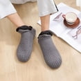 thumbnail image 4 of 1 Pair Slipper Sock Comfortable Fine Craftsmanship Breathable Large Size Winter Lazy Sock Shoes for Home, 4 of 9