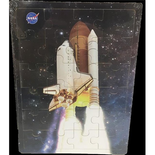 Texas Toy Distribution WP-103 Casse-Tête en Bois 12 x 9 Po. Navette Spatiale NASA - 24 Pcs