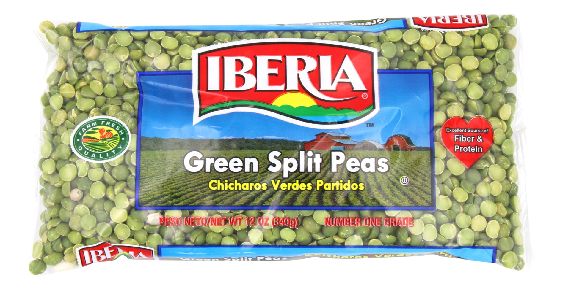 Iberia Split Green Peas, 12 oz