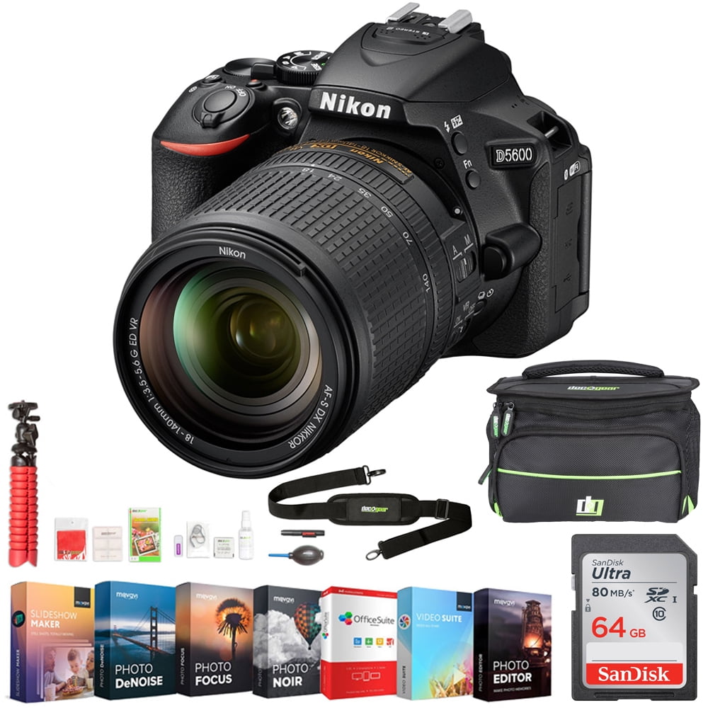 Nikon D5600 24.2MP DXFormat DSLR Camera with AFS 18140mm f/3.55.6G
