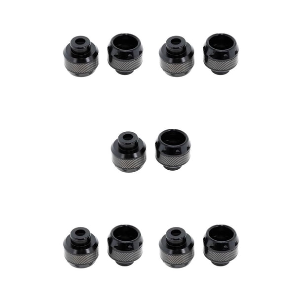 Riwesomey 1 par de copas de horquilla delantera universales, protección contra caídas, protectores deslizantes a prueba de arañazos, piezas de repuesto, Negro 5piezas Riwesomey CBP185639