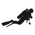 thumbnail image 2 of Soumake Fashion Scuba Diver Reflective Car Vehicle Body Window Decals Sticker Decor, 2 of 3