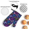 thumbnail image 3 of Honeii Colorful Butterflies Pattern Oven Mitts and Pot Holders, Silicone Oven Gloves,500 F Heat Resistant Oven Mitts Sets, 4PCS, 3 of 6