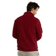 thumbnail image 4 of Men's Full-Zip Polar Fleece Jacket, Burgundy M, 1 Count, 1 Pack, 4 of 7