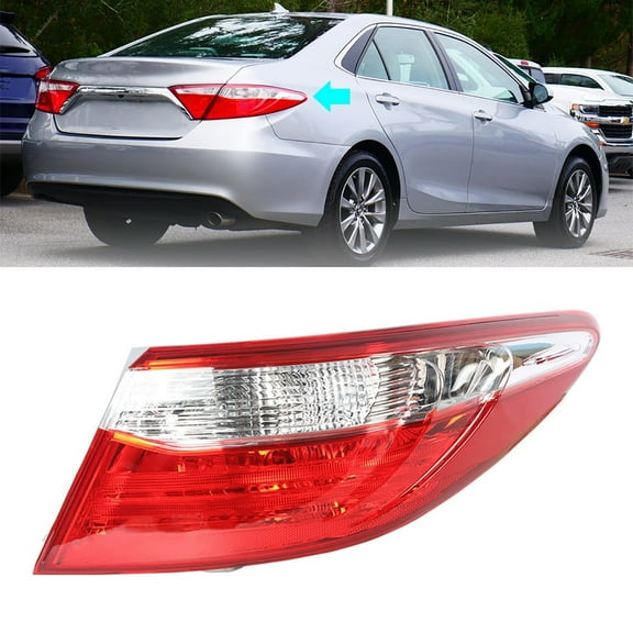 Rear Tail Light Lamp Housing Assembly Fit for 2015 2016 2017 Toyota Camry, Rear Right (Passenger Side)