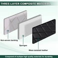 thumbnail image 3 of 63" W Automotive Headliners Fabric, Waterproof Durable Faux Leather Vinyl Upholstery Fabric Foam Backed for Furniture DIY, Black, 2 Yards, 3 of 9