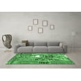thumbnail image 3 of Ahgly Company Indoor Rectangle Patchwork Emerald Green Transitional Area Rugs, 5' x 8', 3 of 4