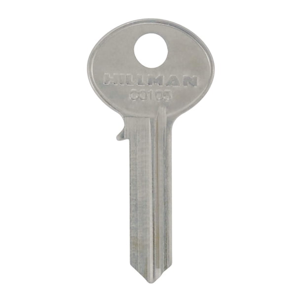 Llaves en blanco Tools Hillman KEYKRAFTER #203 de latón, paquete de 4