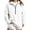 White, variant on Horkkom Quarter Zip Sweatshirt for Women Solid Color Loose Pullover Long Sleeve Tops Casual Tunic Sweatshirt XL