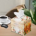 thumbnail image 5 of FUIALDOLG Stylish Tissue Box Cover Square with Maple Leaves Fall - PU Leather Tissue Boxes Holder Waterproof Decorative Cube Cover for Bathroom and Home, 5.1"X5.1"X5.5", 5 of 7